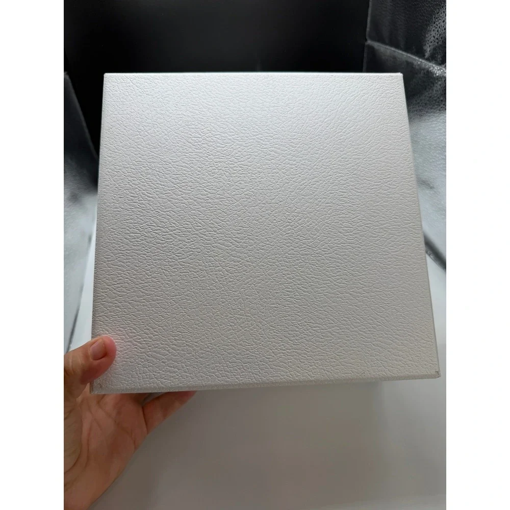Christian Dior White Textured Square Gift Box with Pillow 8.5in